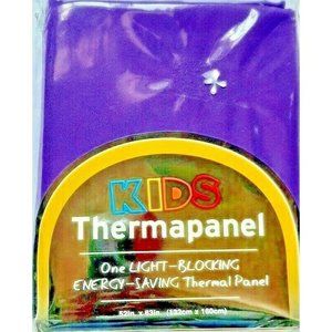 Purple Thermal Curtain Panel Blocking Energy Saving  NEW 52" x 63" Kids